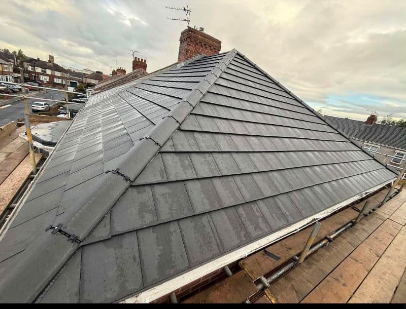 New roof installation on a home in Leicestershire